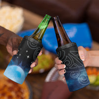 New Zealand Matariki 4 in 1 Can Cooler Tumbler Pleiades Star Cluster Blue Galaxy