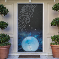 New Zealand Matariki Door Cover Pleiades Star Cluster Blue Galaxy