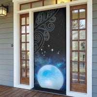 New Zealand Matariki Door Cover Pleiades Star Cluster Blue Galaxy