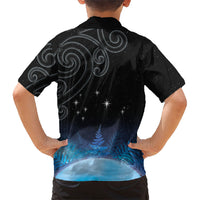 New Zealand Matariki Family Matching Tank Maxi Dress and Hawaiian Shirt Pleiades Star Cluster Blue Galaxy LT05 - Polynesian Pride