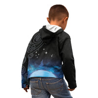 New Zealand Matariki Kid Hoodie Pleiades Star Cluster Blue Galaxy LT05 - Polynesian Pride