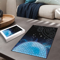 New Zealand Matariki Puzzle Pleiades Star Cluster Blue Galaxy LT05 - Polynesian Pride