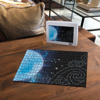New Zealand Matariki Puzzle Pleiades Star Cluster Blue Galaxy LT05 - Polynesian Pride