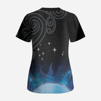 New Zealand Matariki Scrub Top Pleiades Star Cluster Blue Galaxy