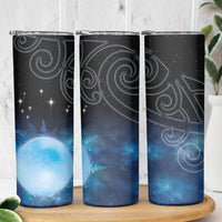 New Zealand Matariki Skinny Tumbler Pleiades Star Cluster Blue Galaxy