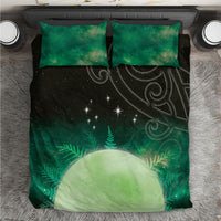 New Zealand Matariki Bedding Set Pleiades Star Cluster Green Galaxy LT05 Green - Polynesian Pride