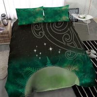 New Zealand Matariki Bedding Set Pleiades Star Cluster Green Galaxy LT05 - Polynesian Pride
