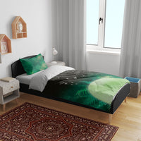 New Zealand Matariki Bedding Set Pleiades Star Cluster Green Galaxy LT05 - Polynesian Pride