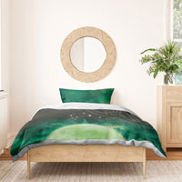 New Zealand Matariki Bedding Set Pleiades Star Cluster Green Galaxy LT05 - Polynesian Pride