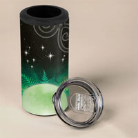 New Zealand Matariki 4 in 1 Can Cooler Tumbler Pleiades Star Cluster Green Galaxy
