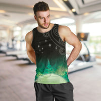 New Zealand Matariki Men Tank Top Pleiades Star Cluster Green Galaxy LT05 Green - Polynesian Pride