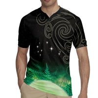 New Zealand Matariki Rugby Jersey Pleiades Star Cluster Green Galaxy