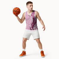 Pink Hawaii Palaka Basketball Jersey Hawaiian Honohono Lei
