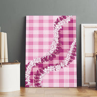 Pink Hawaii Palaka Canvas Wall Art Hawaiian Honohono Lei LT05 - Polynesian Pride