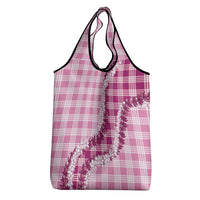 Pink Hawaii Palaka Grocery Bag Hawaiian Honohono Lei LT05 - Polynesian Pride