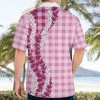 Pink Hawaii Palaka Hawaiian Shirt Hawaiian Honohono Lei