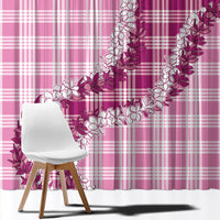 Pink Hawaii Palaka Window Curtain Hawaiian Honohono Lei LT05 - Polynesian Pride