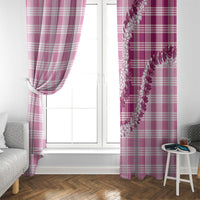 Pink Hawaii Palaka Window Curtain Hawaiian Honohono Lei LT05 - Polynesian Pride
