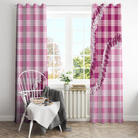 Pink Hawaii Palaka Window Curtain Hawaiian Honohono Lei LT05 - Polynesian Pride