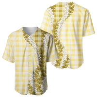 Yellow Hawaii Palaka Baseball Jersey Hawaiian Honohono Lei LT05 - Polynesian Pride