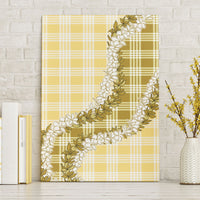Yellow Hawaii Palaka Canvas Wall Art Hawaiian Honohono Lei