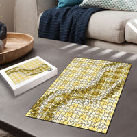Yellow Hawaii Palaka Puzzle Hawaiian Honohono Lei