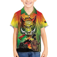 Vanuatu July 30th 1980 Family Matching Off Shoulder Maxi Dress and Hawaiian Shirt Happy Independence Day - Polynesian Pride