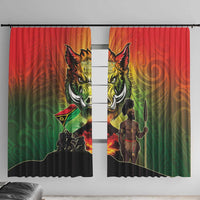 Vanuatu July 30th 1980 Window Curtain Happy Independence Day - Polynesian Pride