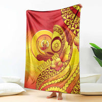 Vanuatu 46 Yia Indipendens Anivesari Blanket Tamtam Drum With Boar Tusk LT05 - Polynesian Pride