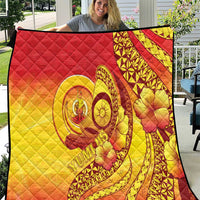 Vanuatu 45 Yia Indipendens Anivesari Quilt Tamtam Drum With Boar Tusk - Polynesian Pride