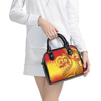 Vanuatu 45 Yia Indipendens Anivesari Shoulder Handbag Tamtam Drum With Boar Tusk - Polynesian Pride