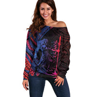 Samoan Pride Off Shoulder Sweater The Tui Manua - Polynesian Pride