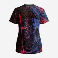 Samoan Pride Scrub Top The Tui Manua LT05 - Polynesian Pride