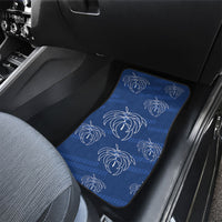 Aloha Hawaii Acacia Koa Leaves Car Mats Navy Kakau Tribal Pattern LT05 - Polynesian Pride