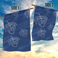 Aloha Hawaii Acacia Koa Leaves Garden Flag Navy Kakau Tribal Pattern LT05 - Polynesian Pride