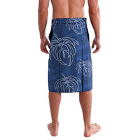 Aloha Hawaii Acacia Koa Leaves Lavalava Navy Kakau Tribal Pattern LT05 - Polynesian Pride
