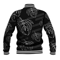 Aloha Hawaii Acacia Koa Leaves Baseball Jacket Black Kakau Tribal Pattern LT05 - Polynesian Pride