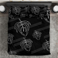 Aloha Hawaii Acacia Koa Leaves Bedding Set Black Kakau Tribal Pattern LT05 Black - Polynesian Pride