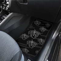 Aloha Hawaii Acacia Koa Leaves Car Mats Black Kakau Tribal Pattern LT05 - Polynesian Pride