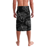 Aloha Hawaii Acacia Koa Leaves Lavalava Black Kakau Tribal Pattern LT05 - Polynesian Pride