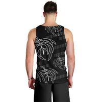 Aloha Hawaii Acacia Koa Leaves Men Tank Top Black Kakau Tribal Pattern LT05 - Polynesian Pride