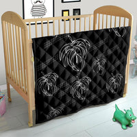Aloha Hawaii Acacia Koa Leaves Quilt Black Kakau Tribal Pattern LT05 - Polynesian Pride
