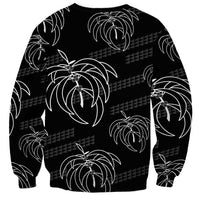 Aloha Hawaii Acacia Koa Leaves Sweatshirt Black Kakau Tribal Pattern LT05 - Polynesian Pride