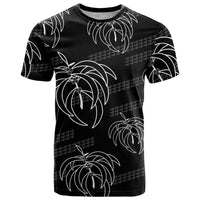 Aloha Hawaii Acacia Koa Leaves T Shirt Black Kakau Tribal Pattern LT05 Black - Polynesian Pride