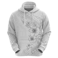 Lotu Tamaiti Samoa Hoodie White Sunday Polynesian Tribal Pattern Elegant Style LT05 - Polynesian Pride
