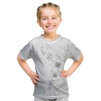 Lotu Tamaiti Samoa Kid T Shirt White Sunday Polynesian Tribal Pattern Elegant Style LT05 White - Polynesian Pride