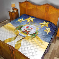 Niue Christmas Quilt Seashell Santa Beach Vibes - Polynesian Pride