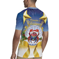 Niue Christmas Rugby Jersey Seashell Santa Beach Vibes - Polynesian Pride