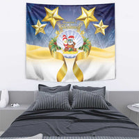 Niue Christmas Tapestry Seashell Santa Beach Vibes - Polynesian Pride
