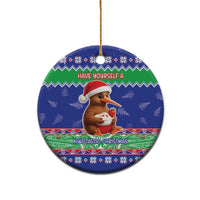 New Zealand Christmas Ceramic Ornament Have Yourself A Kiwi-tastic Christmas - Polynesian Pride